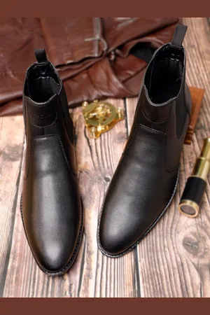 LOUIS STITCH Men Round Toe Chelsea Boots