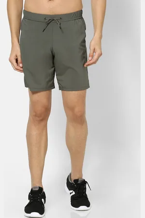 DECATHLON Men Olive Green Solid Regular Fit Running Shorts