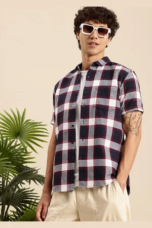 Mast & Harbour Men Slim Fit Checked Casual Shirt