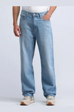 Flying Machine Men Light Fade Loose Fit Stretchable Jeans
