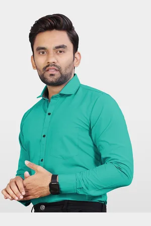 Metronaut Men India Slim Spread Collar Solid Slim Fit Formal Shirt