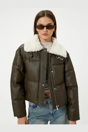 Koton Women Spread Collar Solid Casual Tailored Jacket