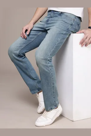 Nautica Men Straight Fit Heavy Fade Stretchable Jeans
