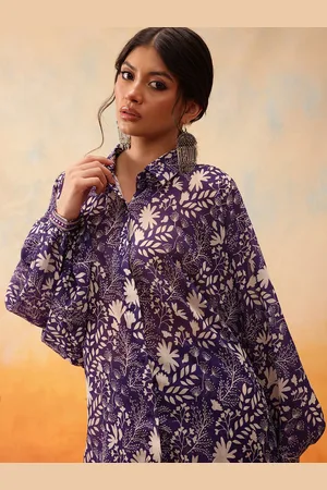 indo street Floral Printed Shirt With Trouser Co-Ords