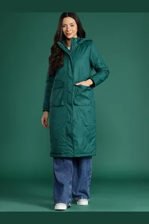 DressBerry Hooded Longline Padded Jacket