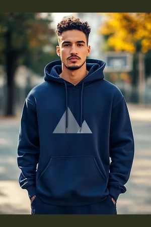 NOBERO Men Printed Hooded Sweatshirt