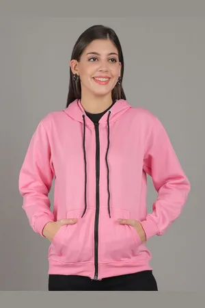 GRACIT Women Hooded Front-Open Sweatshirt