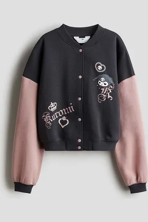 H&M Girls Print-Motif Baseball Jacket