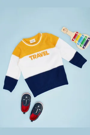 Pantaloons Boys Colourblocked Round Neck Pullover