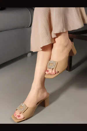 Mast & Harbour Women Synthetic Leather Block Sandals