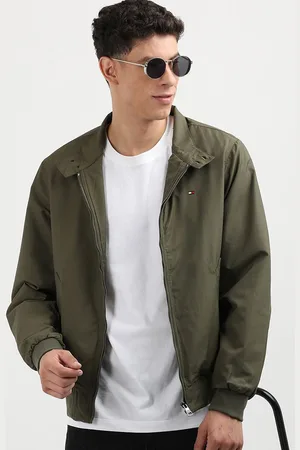 Tommy Hilfiger Men Colourblocked Longline Bomber Jacket