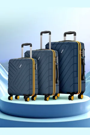 Safari Set Of 3 Accent 8 wheel Hard Cabin Medium & Large Trolleys