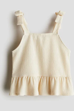 H&M Girls Crinkled Jersey Top