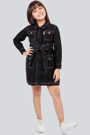OLELÉ Girls Pure Cotton Utility Dress