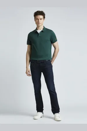 Pepe Jeans Men Solid Polo Collar Cotton T-shirt