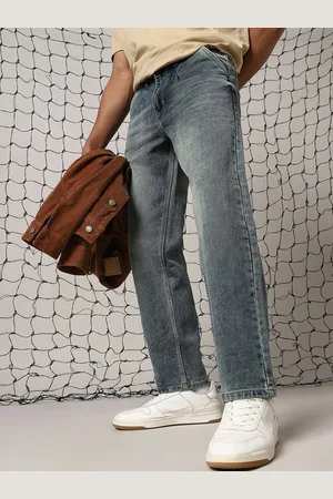 Hubberholme Men Relaxed Fit Comfort Relaxed Fit Heavy Fade Jeans