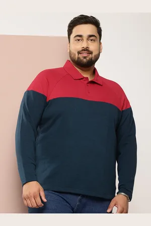 Sztori Men Plus Size Colourblocked Sweatshirt