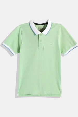 WROGN Boys Solid Polo Collar T-shirt