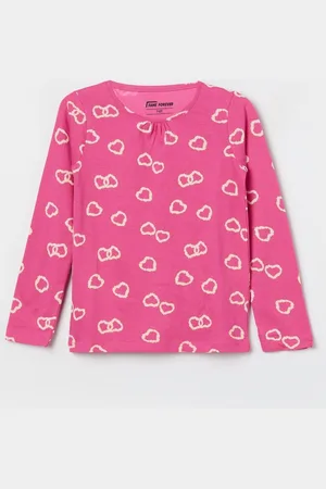Lifestyle Girls Conversational Printed Round Neck Cotton T-shirt