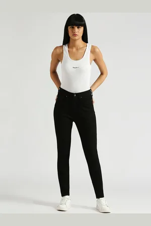 Pepe Jeans Women Skinny Fit High-Rise Clean Look Stretchable Jeans
