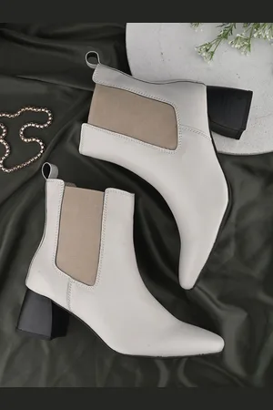 DressBerry Women Block-Heeled Chelsea Boots