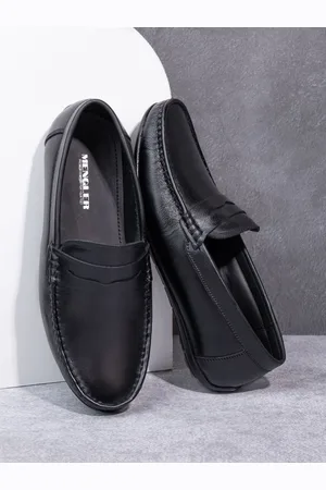 MENGLER Men Leather Lightweight Loafers