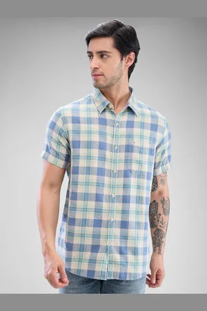 SPYKAR Men Slim Fit Tartan Checks Opaque Checked Casual Shirt