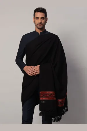 HANDICRAFT PALACE Abstract Woven Design Woollen Shawl
