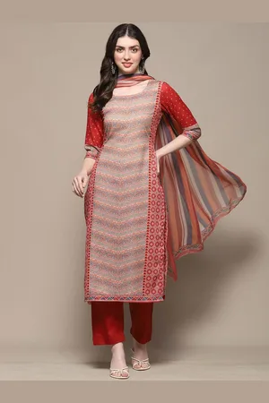 Biba Ethnic Motifs Printed Unstitched Dress Material