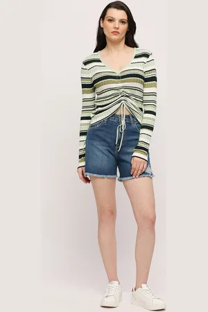 Pepe Jeans Horizontal Striped Crop Top