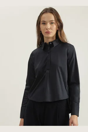 ICONIC Cotton Women Cotton Long Sleeves Shirt Style Top