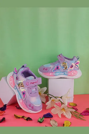 BAESD Girls Barbie Woven Design Comfort Insole Sneakers