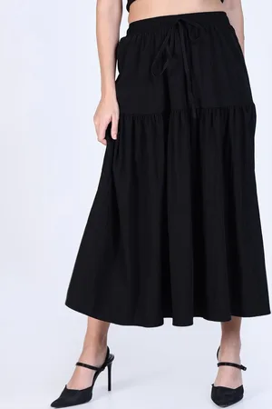SHOWOFF Women Pleated Flared Midi Skirts