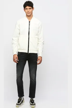 Pepe Jeans Henley Neck Long Sleeves Cut Sew Lightweight Bomber Jacket
