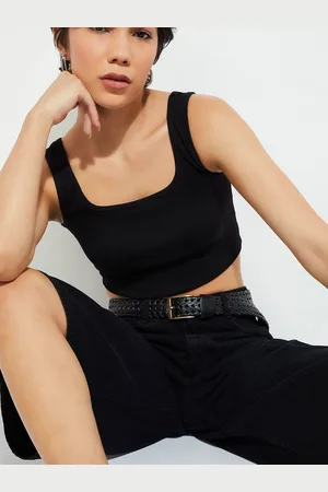 Max Collection URB_N Women Ribbed Cropped Tank Top
