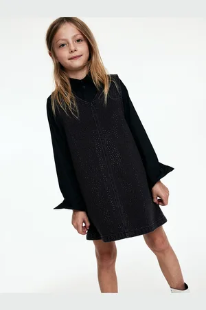 H&M Girls Embellished Denim Dress