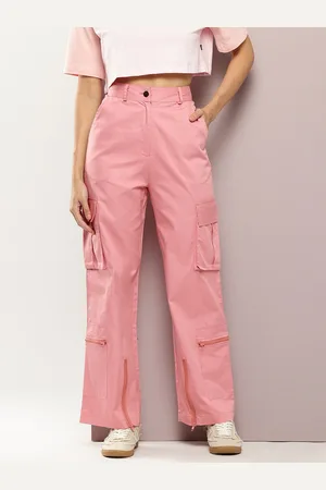 Kook N Keech Women High-Rise Cargos Trousers