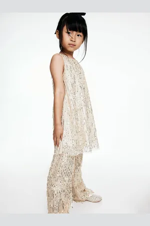 H&M Girls Sequined A-Line Dress