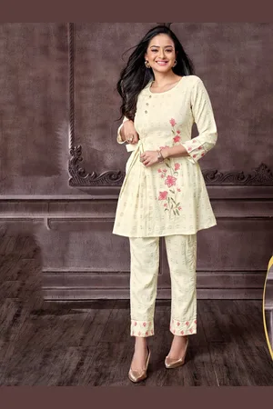 AUTUMN LANE Embroidered Tunic With Trouser