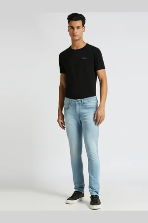 Pepe Jeans Men Skinny Fit Heavy Fade Clean Look Stretchable Jeans