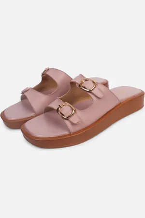 LAVIE Women Buckled Square Toe Slip-on Platform Heels