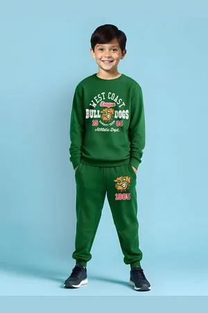 HERE&NOW Boys Pack of 1 Printed T-shirt & Trackpant set