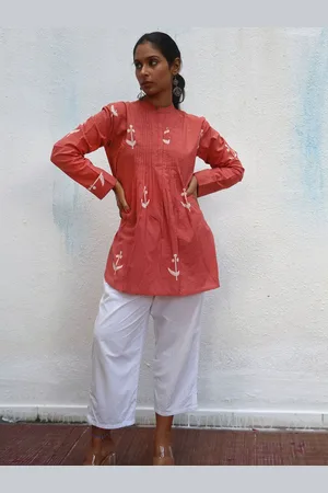 Chidiyaa Women Block Printed Cotton Tunic