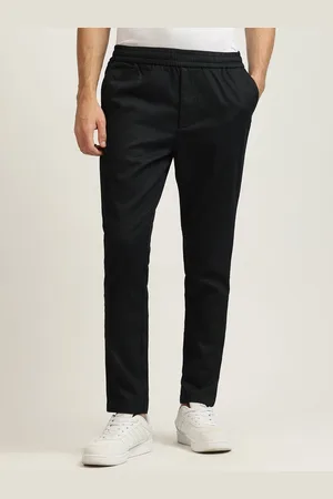 ICONIC Men Slim Fit Mid-Rise Trousers