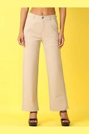 V-Mart Women Mid-Rise Cotton Formal Trousers