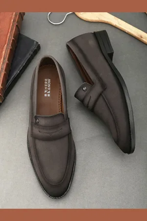 HERE&NOW Men Suede Slip On Formal Loafers