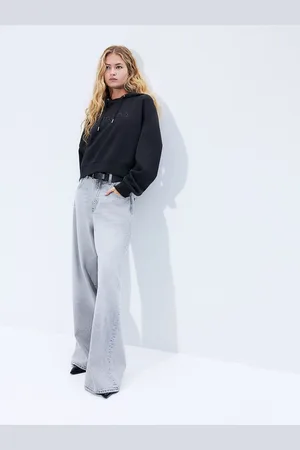 H&M Women Oversized Embroidered Hoodie