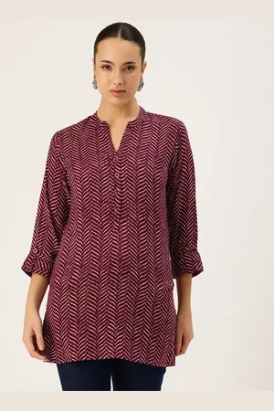 Amukti Viscose Rayon Geometric Printed Tunic