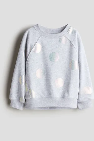 H&M Girls Foil-Print Sweatshirt