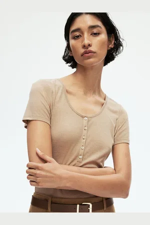 H&M Short-Sleeved Henley Top